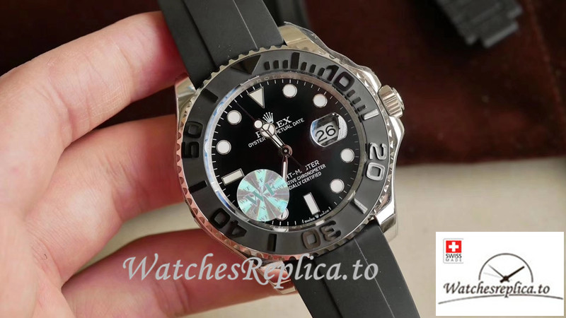 Swiss Rolex Yacht Master Replica M226659-0002 Black Bezel 40MM - WatchesReplica.is