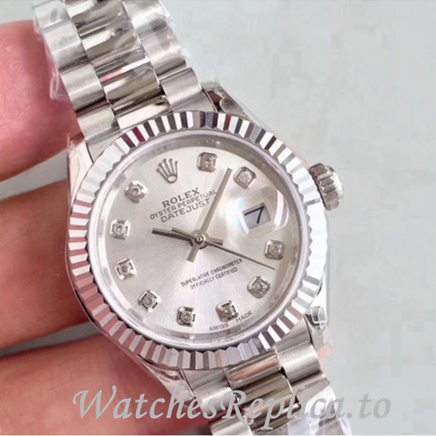 Swiss Rolex Datejust Replica 279197 Stainless steel strap 28MM - WatchesReplica.is