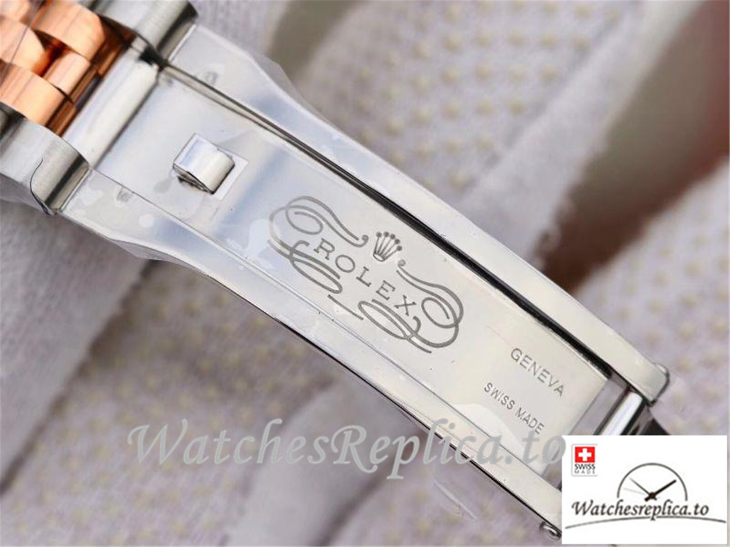 Swiss Rolex Datejust Replica 126201 Rose gold Bezel 36MM - WatchesReplica.is