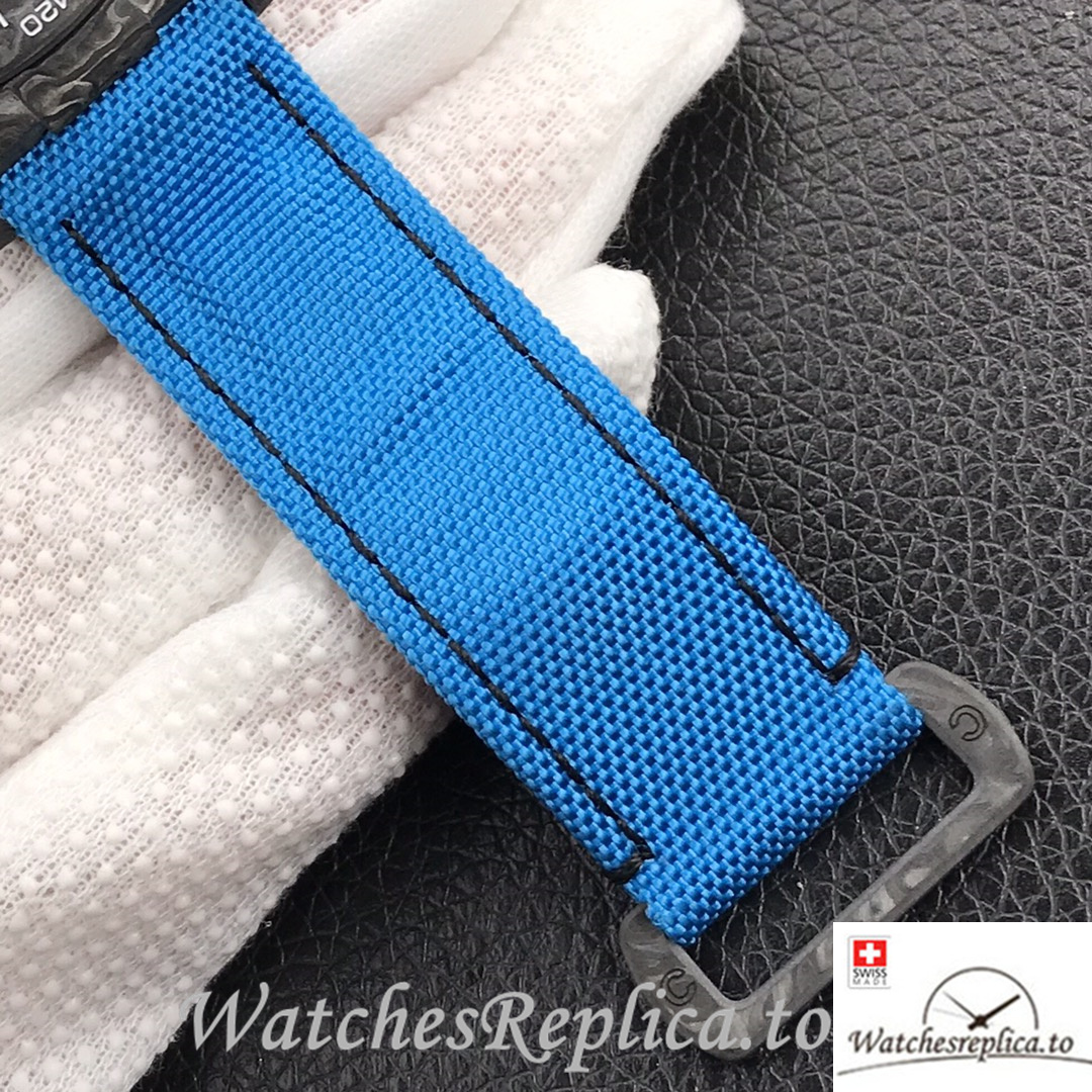 Swiss Rolex Daytona Replica Canvas strap 40MM Blue Dial - WatchesReplica.is