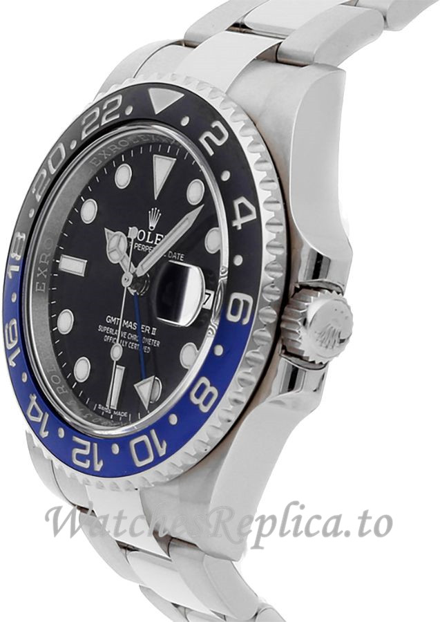 Replica Rolex GMT-Master II 116710BLNR-0002 Batman Men's Black Dial 40mm - WatchesReplica.is