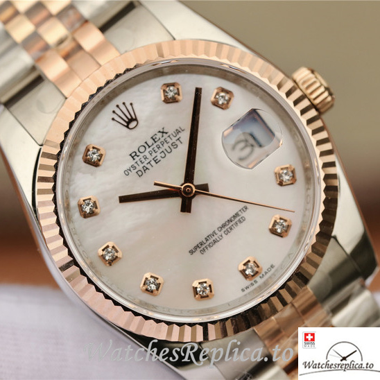 Swiss Rolex Datejust Replica 116231-0097 Stainless steel strap 36MM - WatchesReplica.is