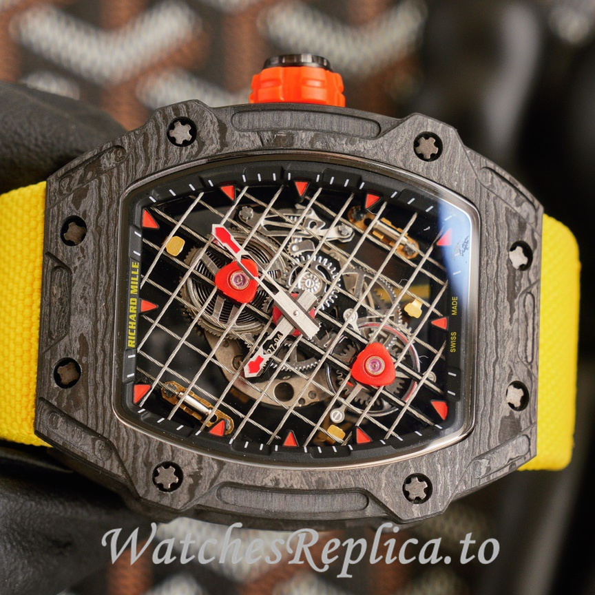 Richard Mille Replica RM27 04 Canvas strap 47.25x38.4MM - WatchesReplica.is