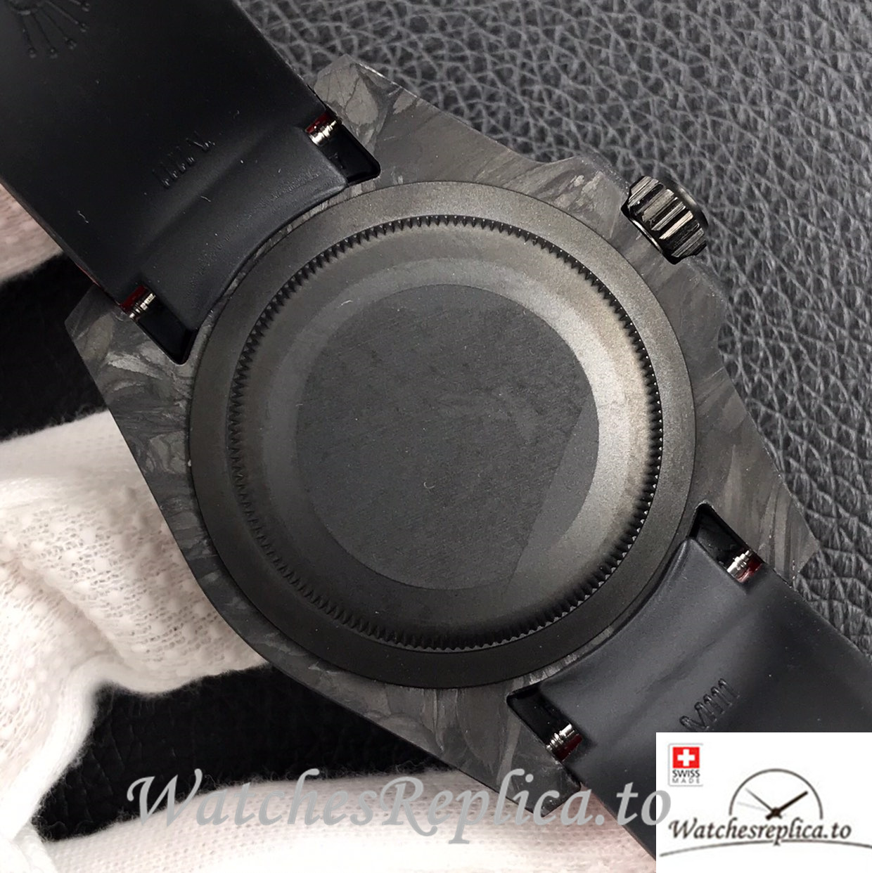 Swiss Rolex GMT-Master Replica Rubber strap 40MM - WatchesReplica.is
