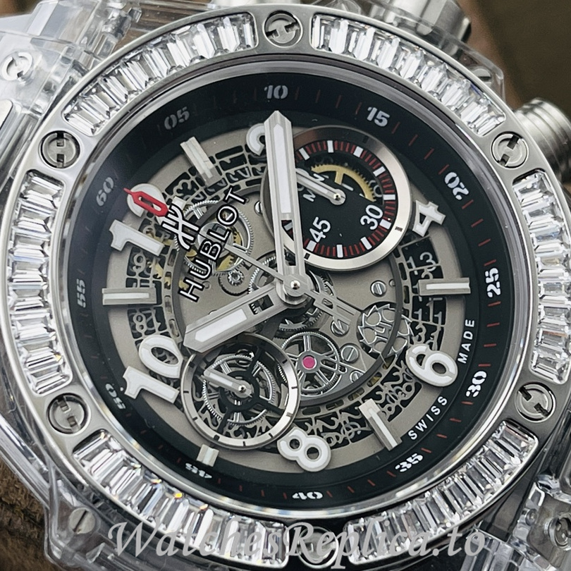 Hublot Replica 411.JX.4802.RT Rubber strap 45MM - WatchesReplica.is