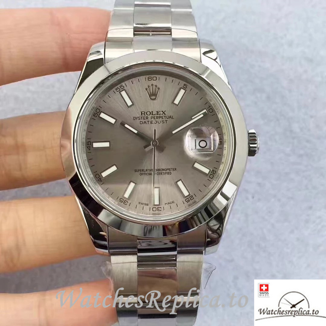 Swiss Rolex Datejust Replica 116334 Stainless steel strap 41MM - WatchesReplica.is