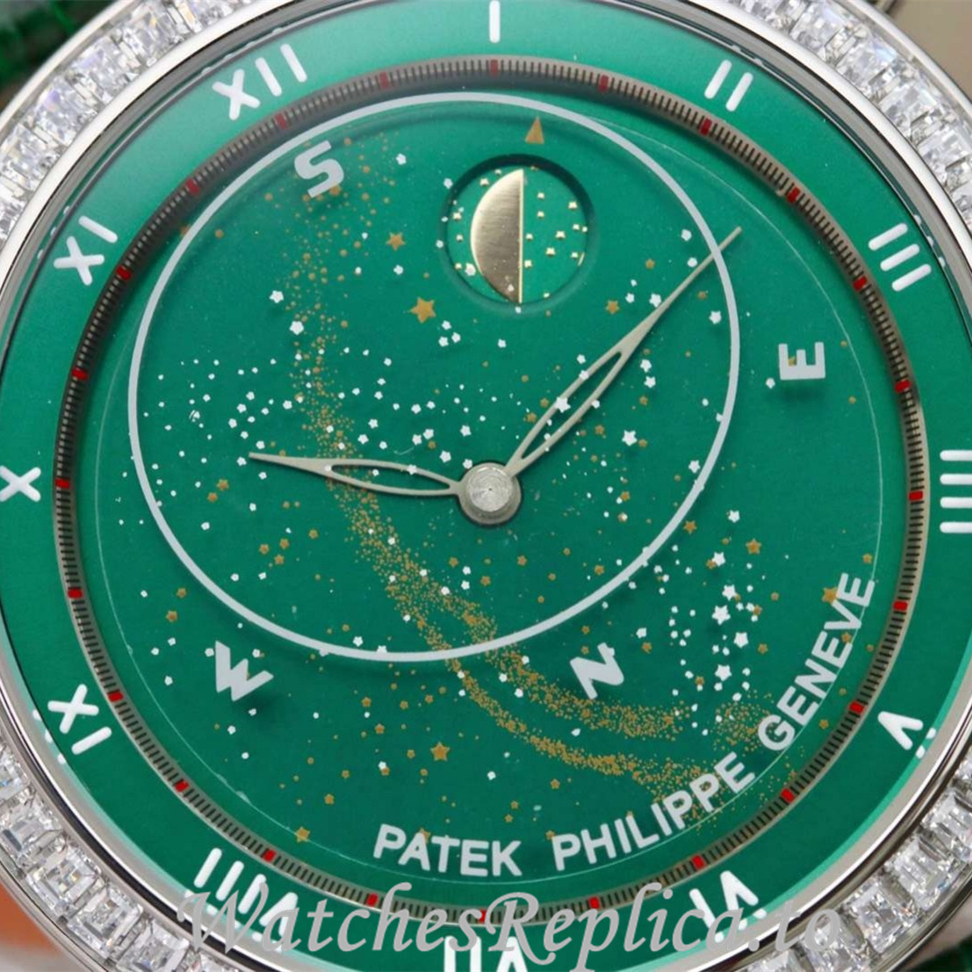 Patek Philippe Replica Complications 5102 Leather strap 43MM - WatchesReplica.is