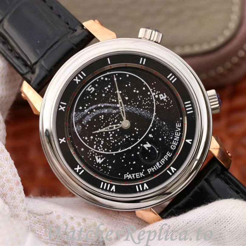 Patek Philippe Replica Complications 5102 Leather strap 43MM - WatchesReplica.is