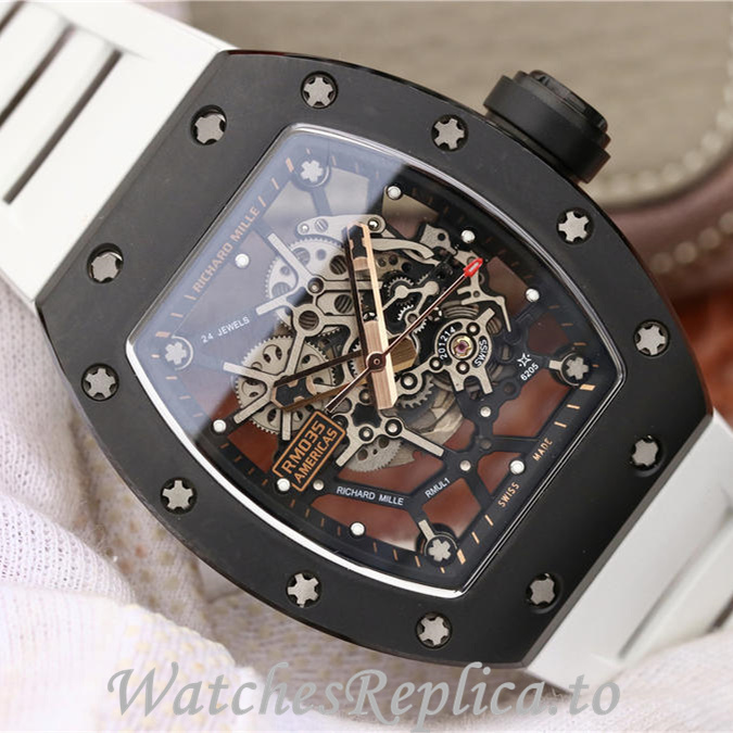 Richard Mille Replica RM035 Rubber strap 50MM - WatchesReplica.is