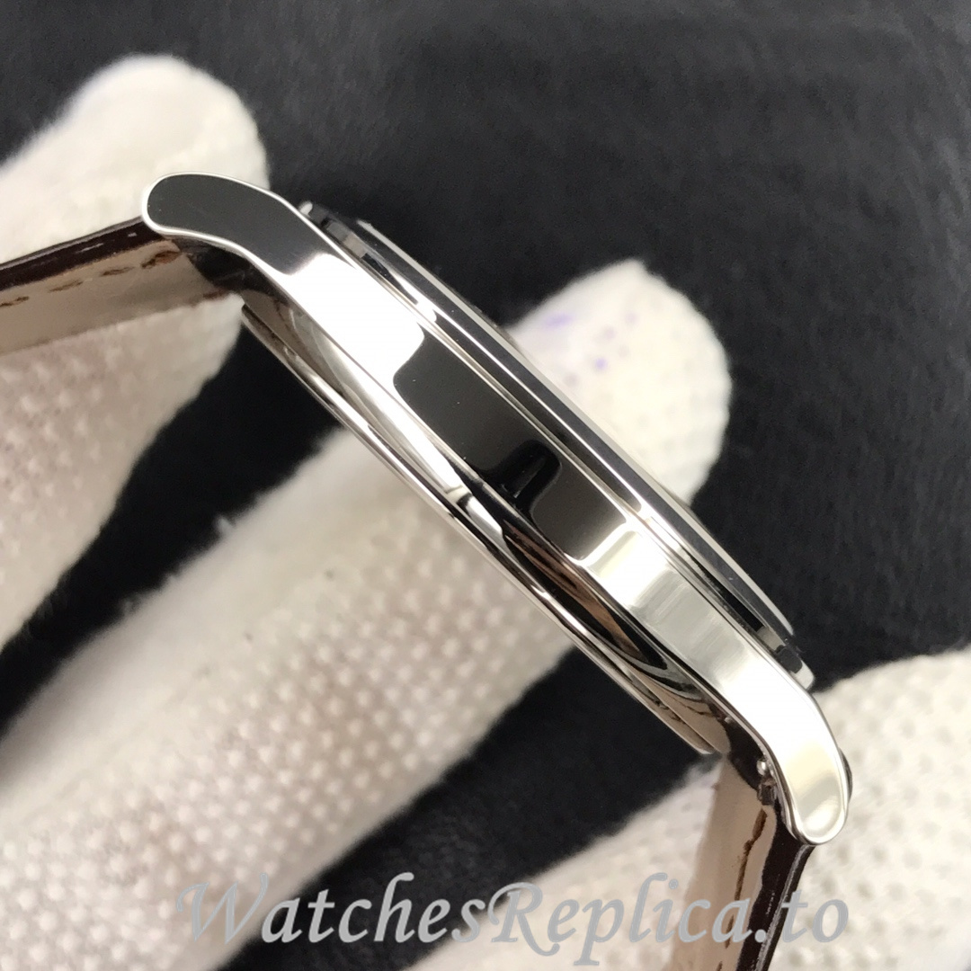 Patek Philippe Replica Calatrava 5296G Leather strap 38MM - WatchesReplica.is