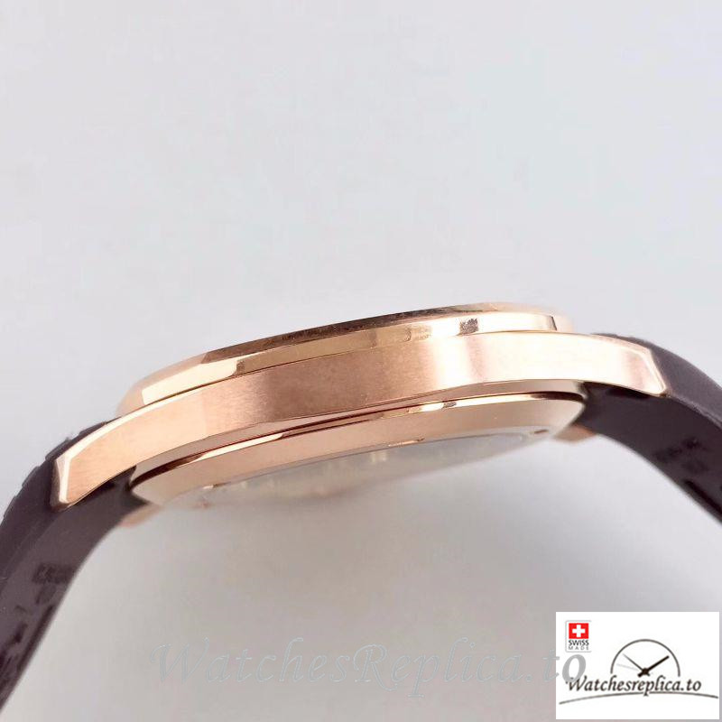 Swiss Patek Philippe Aquanaut Jumbo Replica 5167R-001 Brown Strap 40.5MM - WatchesReplica.is