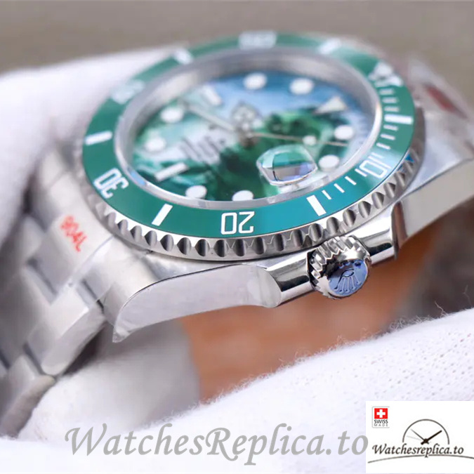 Swiss Rolex Submariner Replica Stainless steel strap 40MM - WatchesReplica.is
