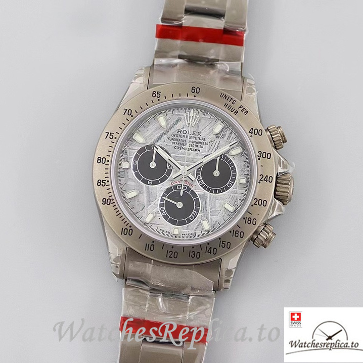 Swiss Rolex Daytona Replica Stainless steel strap 40MM - WatchesReplica.is