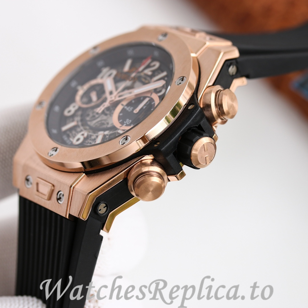 Hublot Replica Big Bang Elemental Material Chronograph v2 Rubber strap 45MM - WatchesReplica.is
