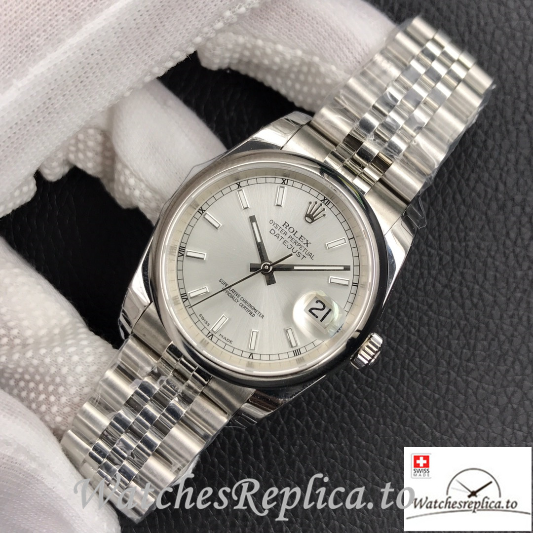 Swiss Rolex Datejust 126334 Replica Stainless steel strap 41MM - WatchesReplica.is