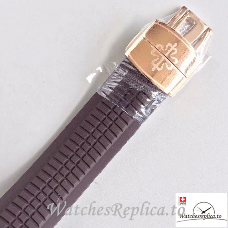 Swiss Patek Philippe Aquanaut Jumbo Replica 5167R-001 Brown Strap 40.5MM - WatchesReplica.is