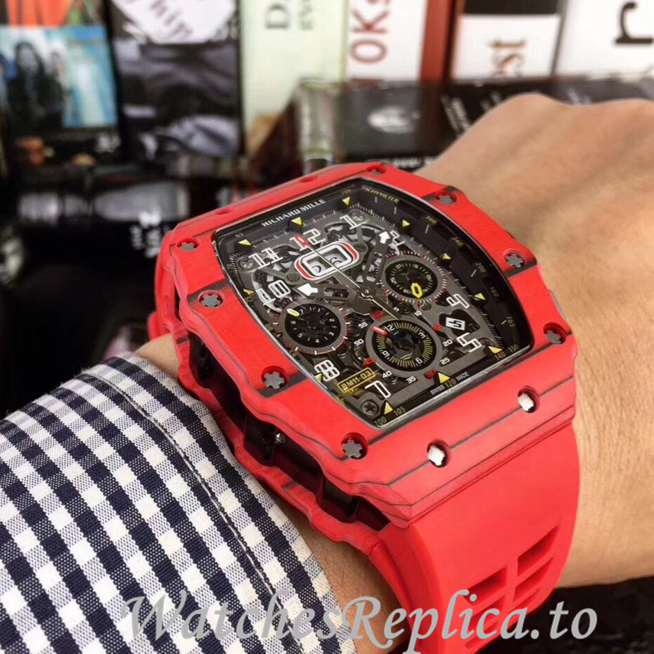 Richard Mille Replica RM11-03 Rubber strap 50MM - WatchesReplica.is