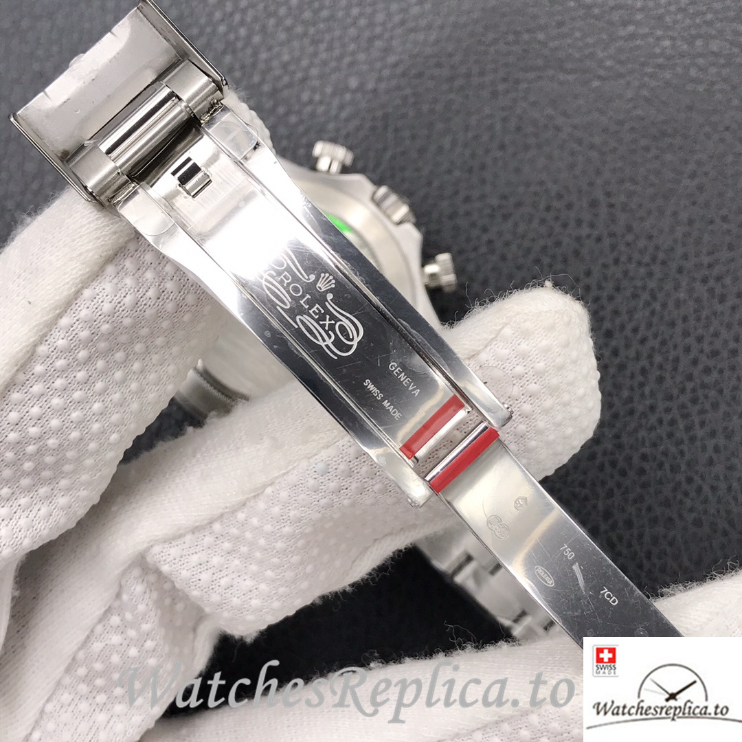 Swiss Rolex Daytona Replica Stainless steel strap 40MM - WatchesReplica.is