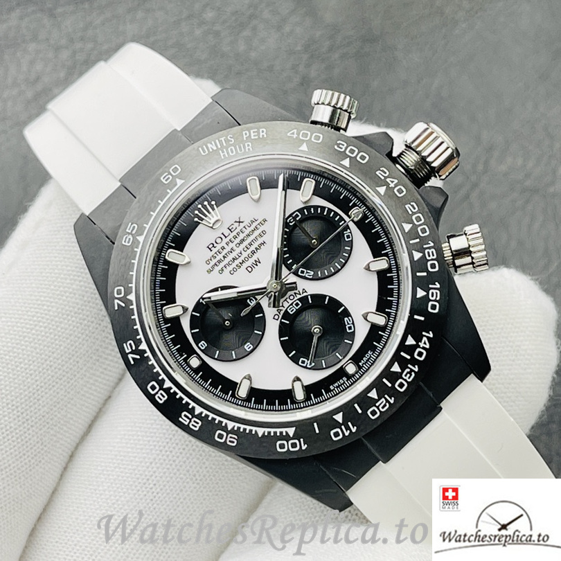 Swiss Rolex Daytona Replica Rubber strap 40MM - WatchesReplica.is