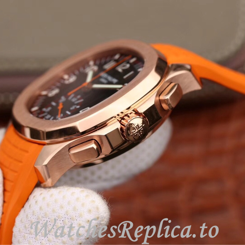Patek Philippe Replica Aquanaut 5968A-001 Rubber strap 42.2MM - WatchesReplica.is