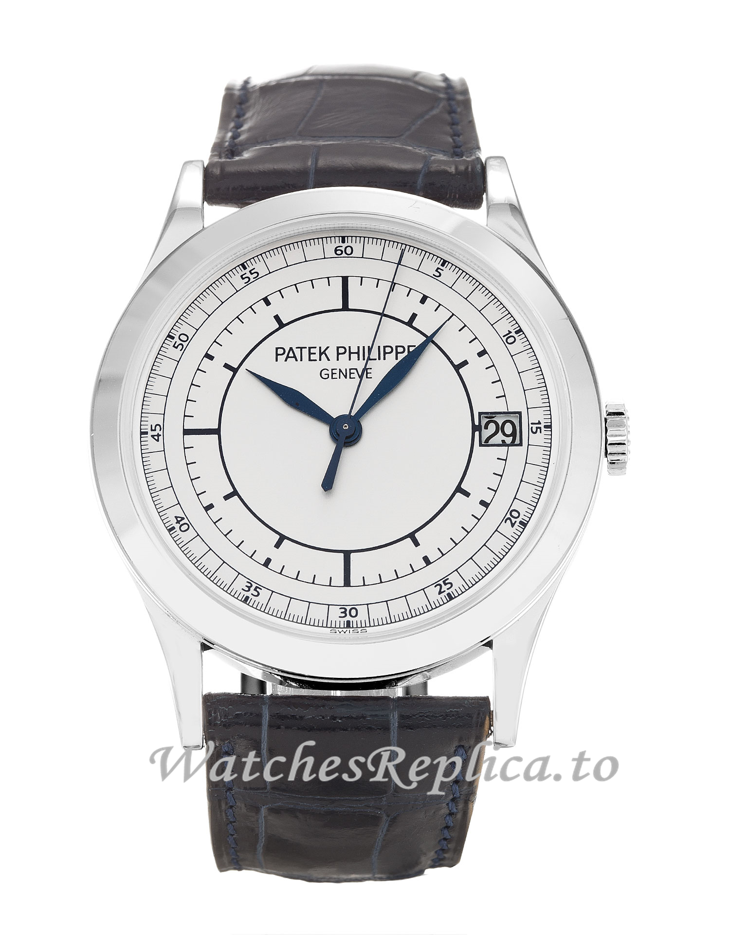 Patek Philippe Calatrava Silver Dial 5296G 38 MM - WatchesReplica.is
