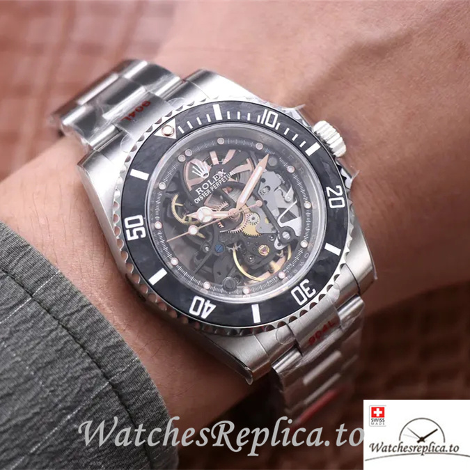 Swiss Rolex Oyster Perpetual 116610LN Replica Rubber strap 40MM - WatchesReplica.is