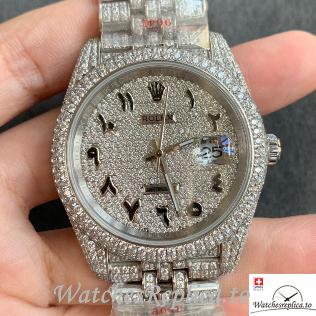 Swiss Rolex Datejust Replica Stainless steel strap 41MM - WatchesReplica.is