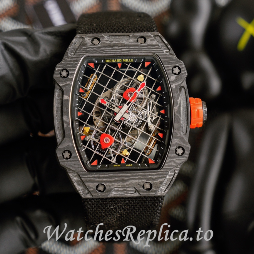 Richard Mille Replica RM27-04 Canvas strap 47.25x38.4MM - WatchesReplica.is
