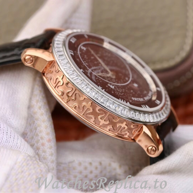 Patek Philippe Replica Complications 5102 Leather strap 43MM - WatchesReplica.is