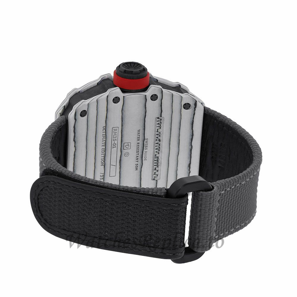 Richard Mille Replica RM35-01 Rafael Nadal Ultimate White Carbon 50MM Watch RM35-01 16337 - WatchesReplica.is