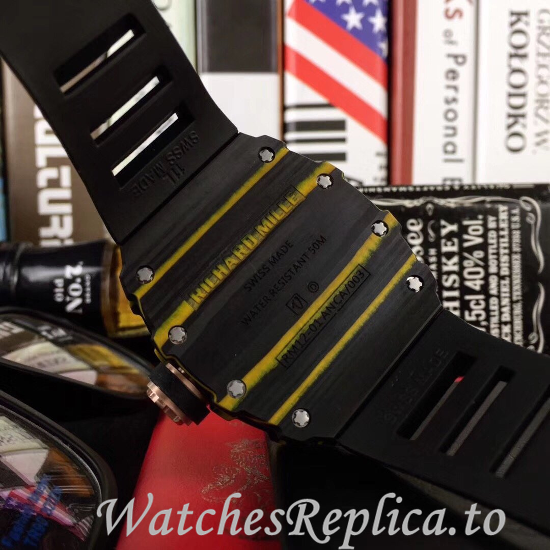 Richard Mille Replica RM12-01 Rubber strap 50MM - WatchesReplica.is