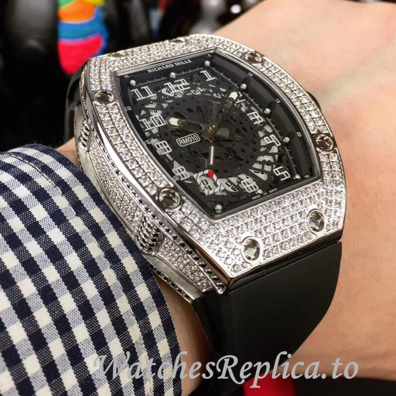 Richard Mille Replica RM010 Rubber strap 49MM - WatchesReplica.is