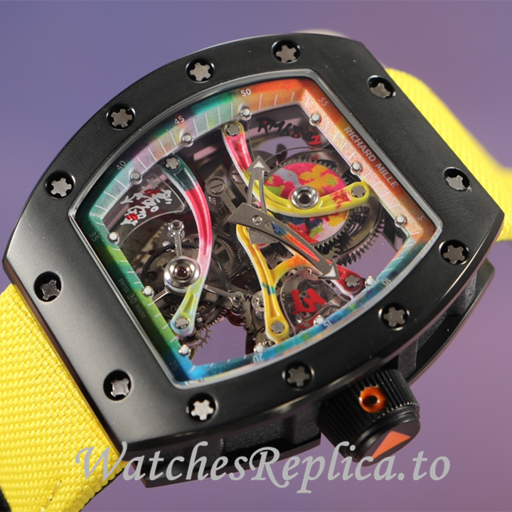 Richard Mille Replica RM68-01 Canvas strap 51MM - WatchesReplica.is