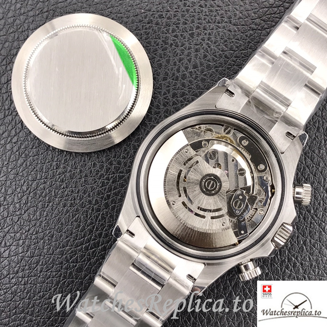 Swiss Rolex Daytona Replica Stainless steel strap 40MM - WatchesReplica.is