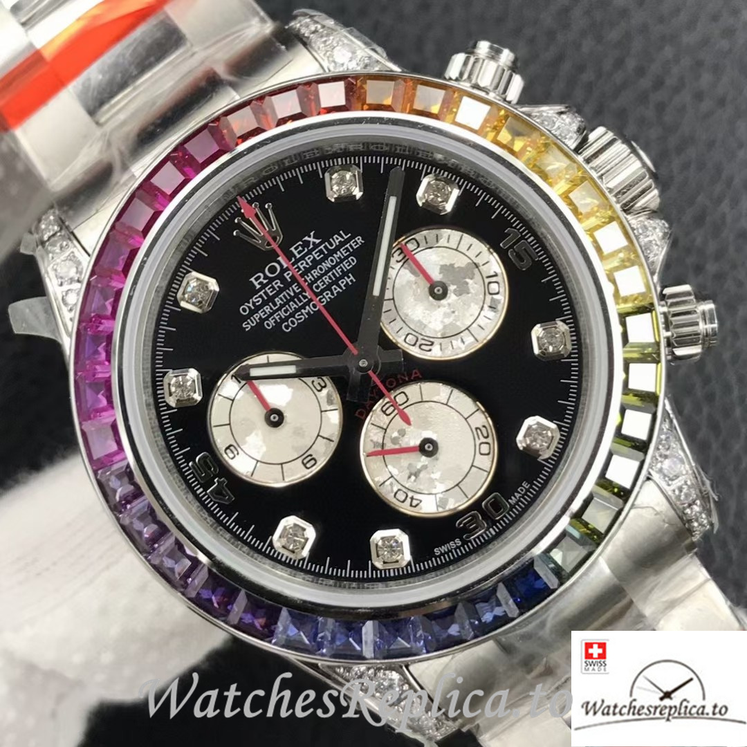 Swiss Rolex Daytona 116598RBOW Replica Stainless steel strap 40MM - WatchesReplica.is