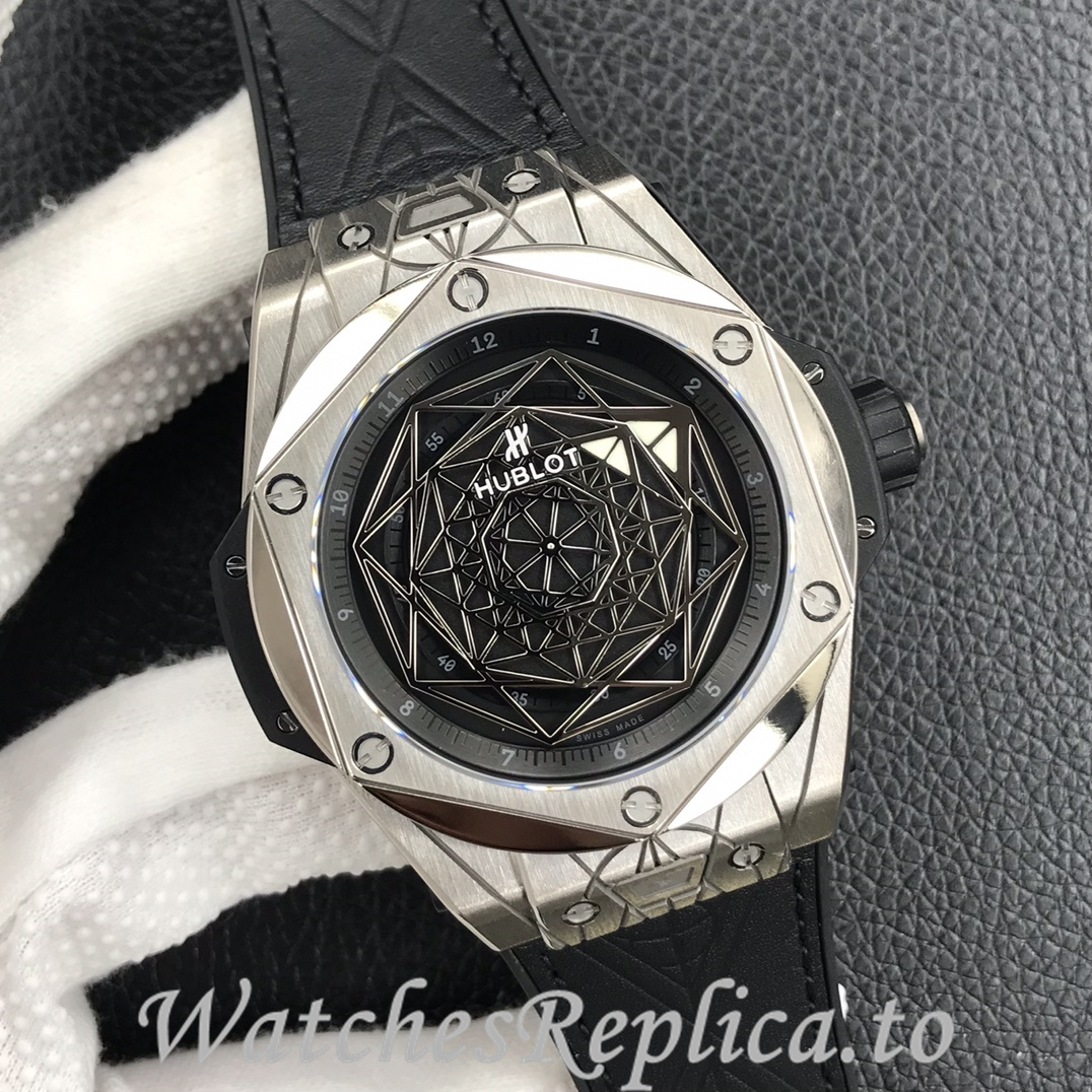 Hublot Replica Big Bang Series Tattoo Rubber strap 45MM - WatchesReplica.is