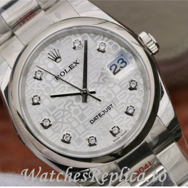 Swiss Rolex Datejust Replica 116234 Stainless steel strap 36MM - WatchesReplica.is