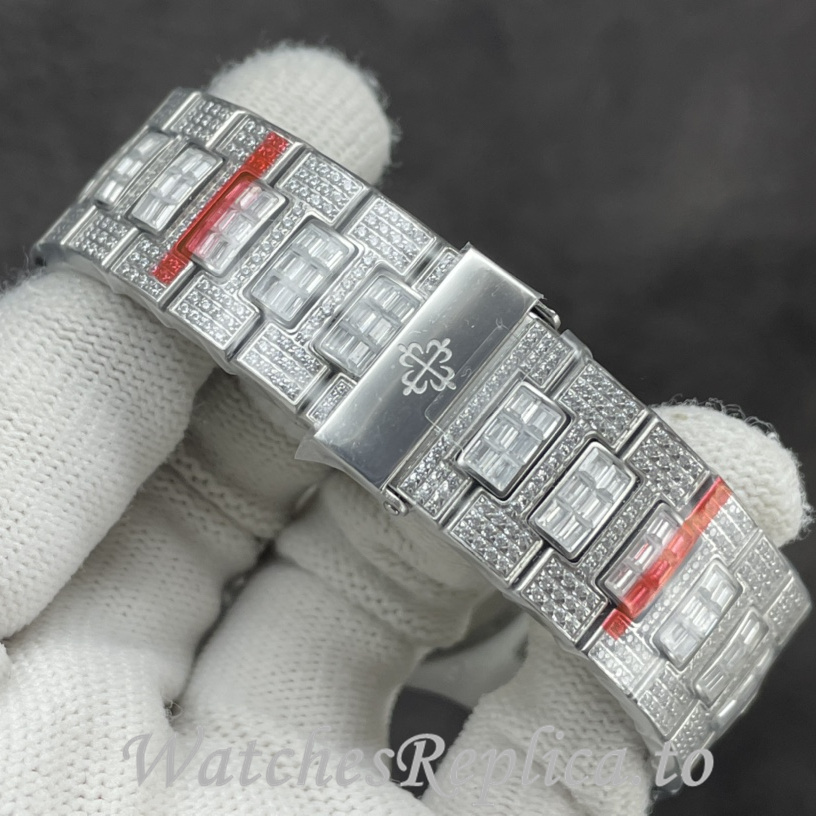Patek Philippe Replica Nautilus Stainless steel strap 40.5MM - WatchesReplica.is