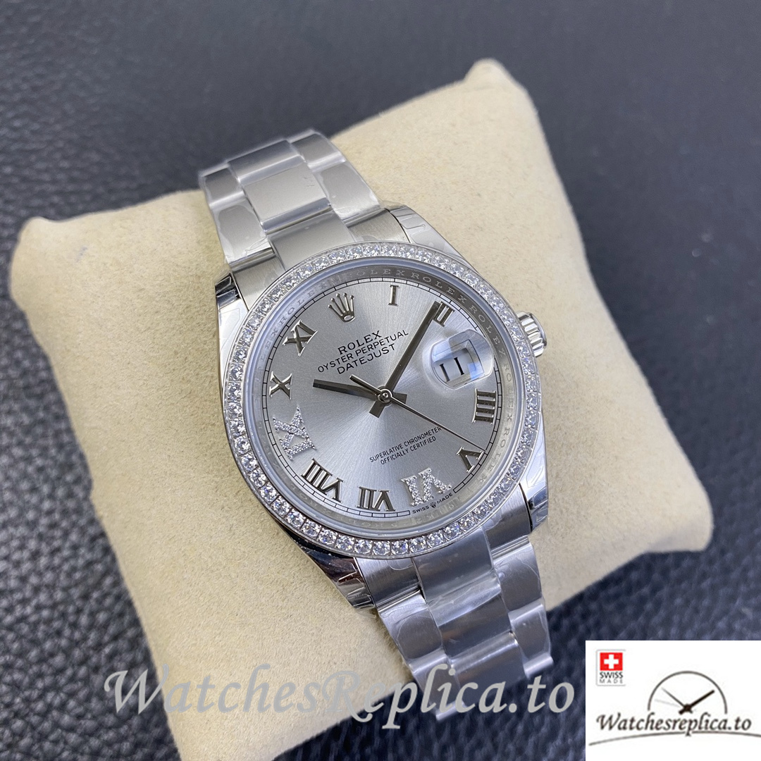 Swiss Rolex Datejust Replica 126233 Stainless steel strap 36MM - WatchesReplica.is