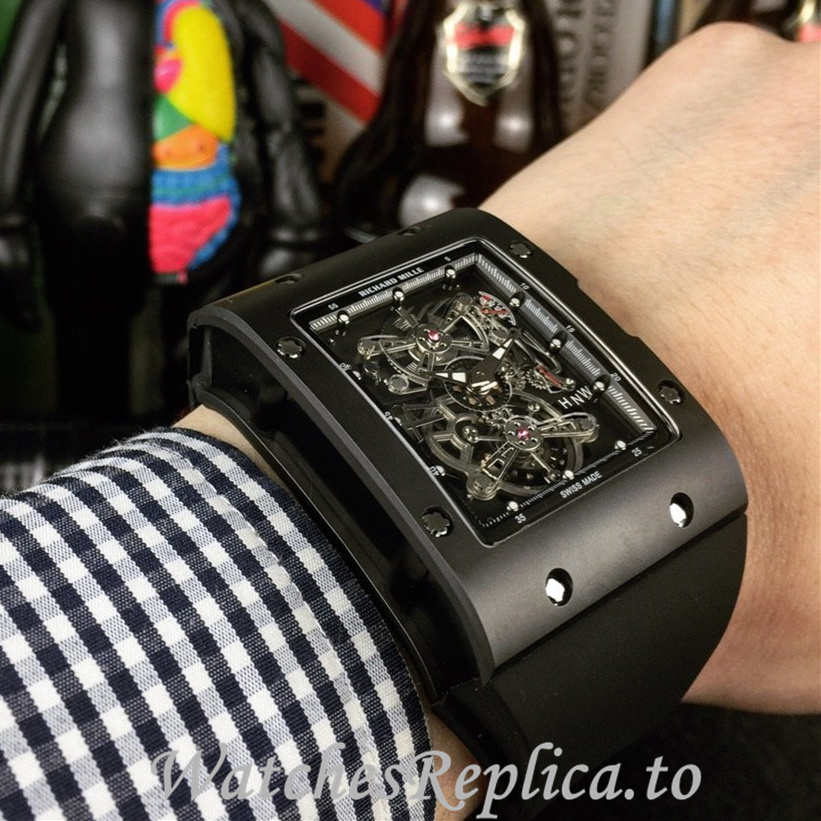 Richard Mille Replica RM016 Rubber strap 50MM - WatchesReplica.is