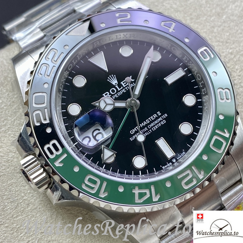 Swiss Rolex GMT Master Replica 126720 Stainless steel strap 40MM - WatchesReplica.is