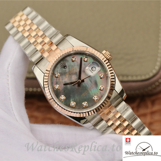 Swiss Rolex Datejust Replica 116231-0061 Stainless steel strap 36MM - WatchesReplica.is
