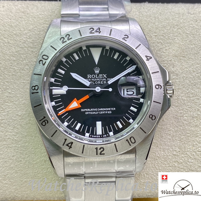 Swiss Rolex Explorer Replica 1655 Stainless steel strap 40MM - WatchesReplica.is