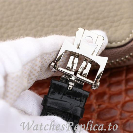 Patek Philippe Replica Complications Leather strap 42MM - WatchesReplica.is