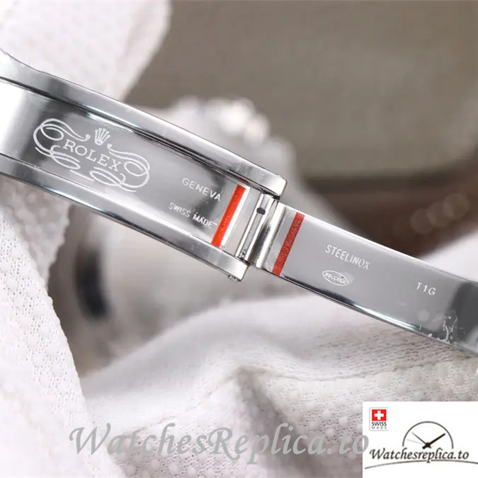 Swiss Rolex Submariner Replica Leather strap 40MM - WatchesReplica.is