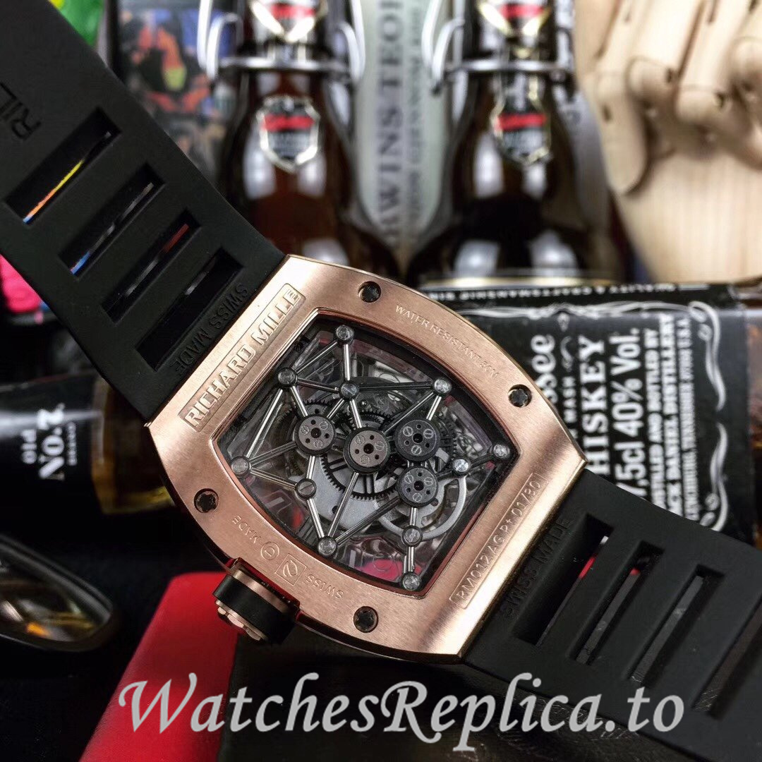 Richard Mille Replica RM012 Rubber strap 50MM - WatchesReplica.is