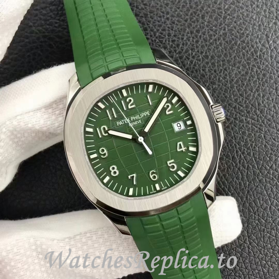 Patek Philippe Replica Aquanaut 5168G Rubber strap 40MM - WatchesReplica.is