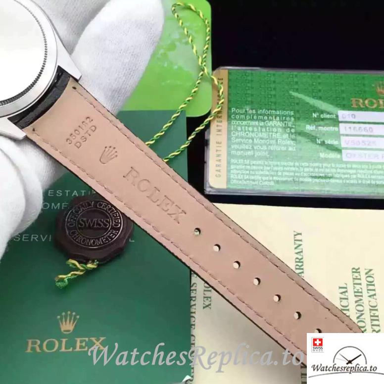 Swiss Rolex Cellini 50529-0006 Leather strap 39MM - WatchesReplica.is