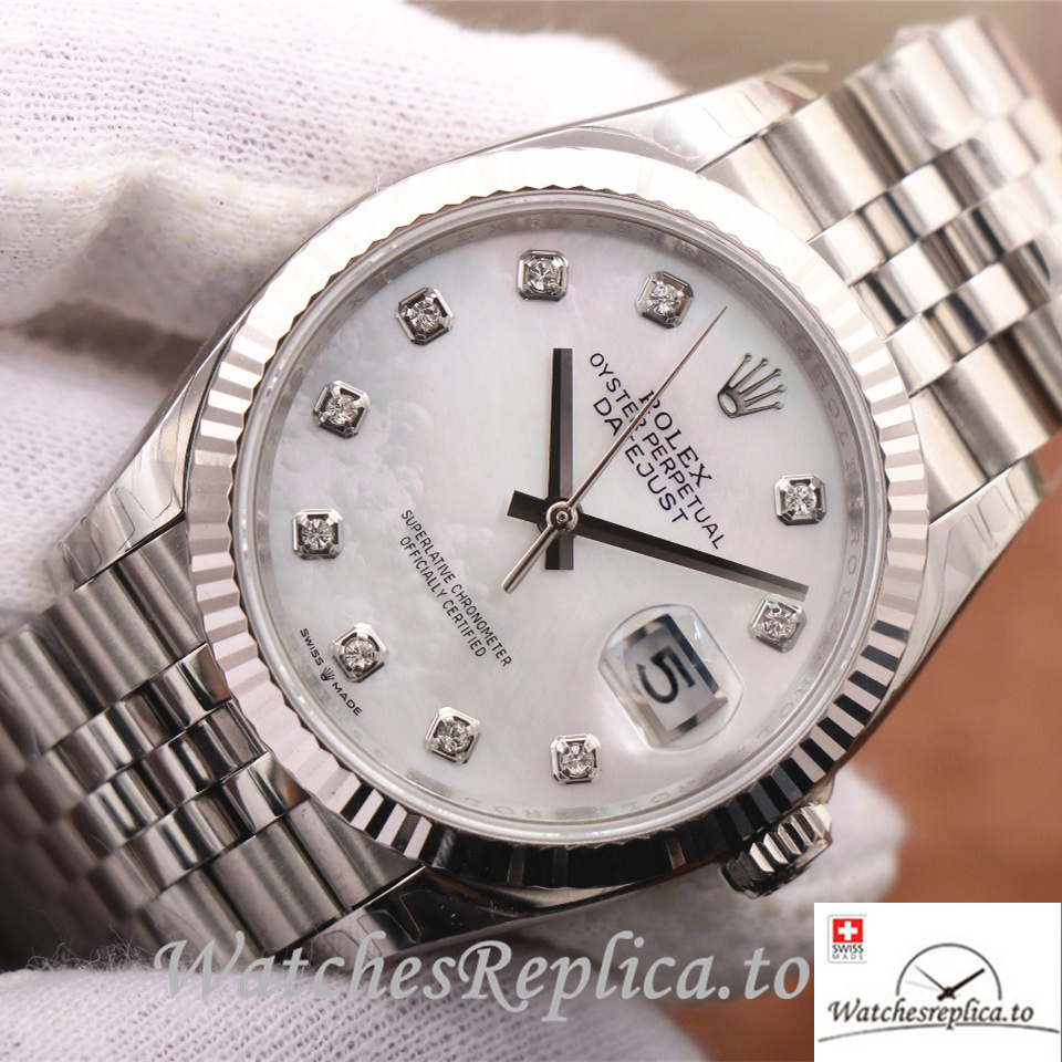Swiss Rolex Datejust Replica 126233 Stainless steel strap 36MM - WatchesReplica.is
