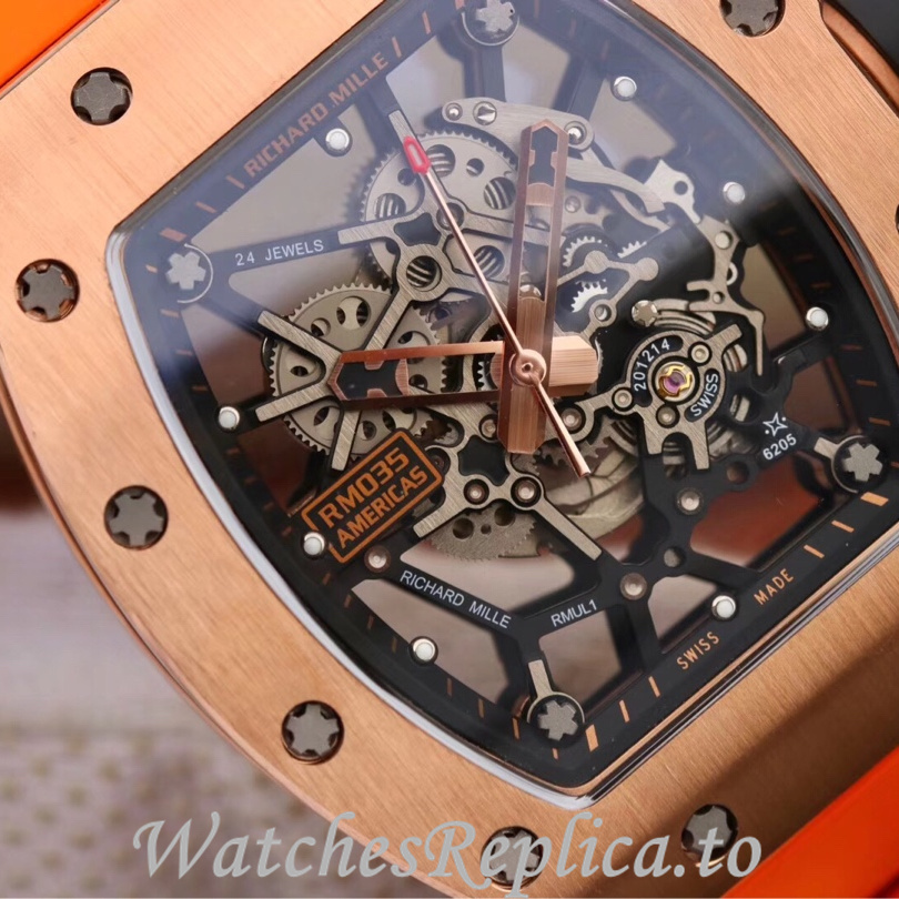 Richard Mille Replica RM035 Rubber strap 50MM - WatchesReplica.is